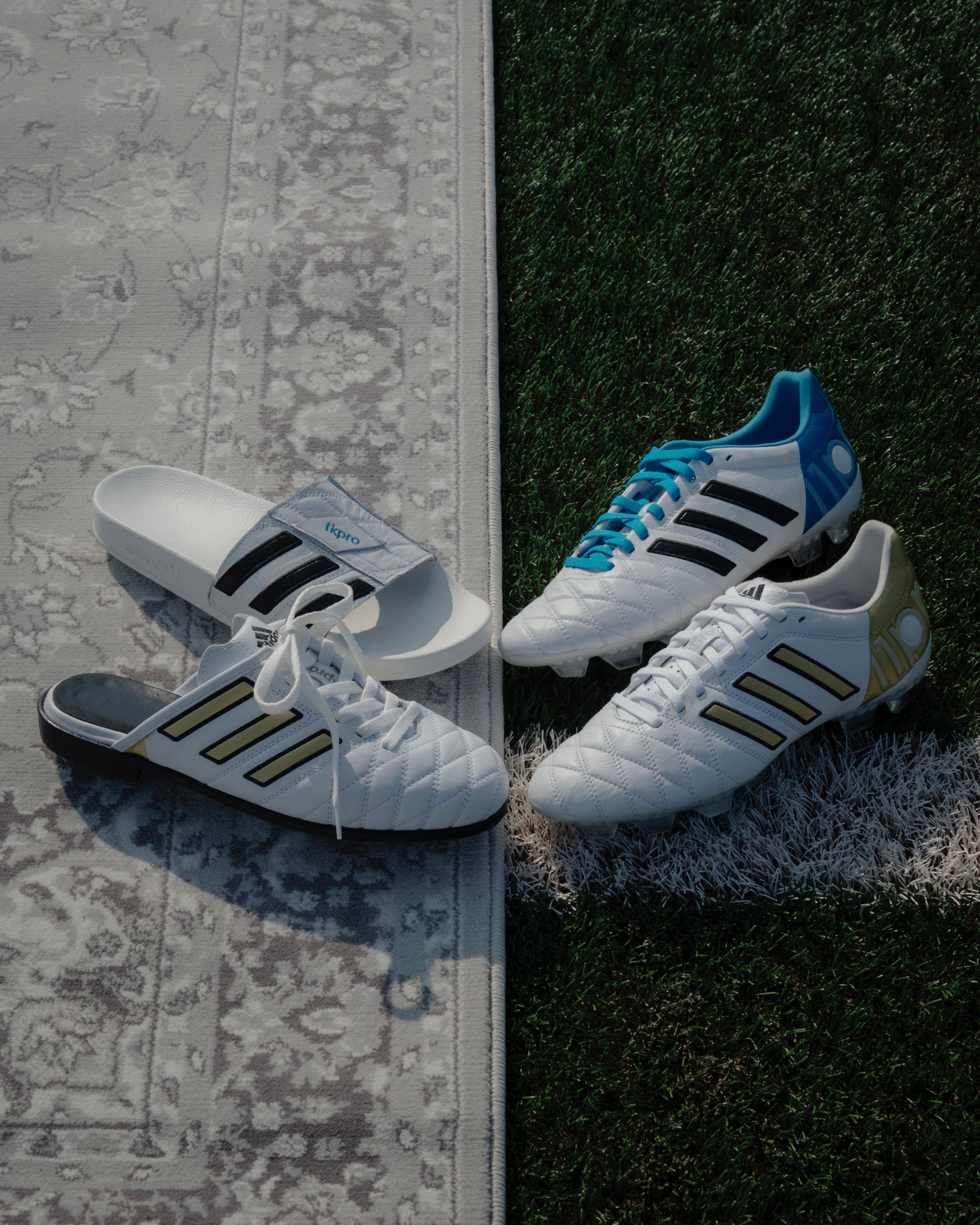 TKpro Lux Slipper & TKpro Adilette w/@adidasfootball